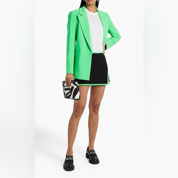 ALICE + OLIVIA Lilia wrap-effect woven mini skirt Size 2 - Picture 1 of 6